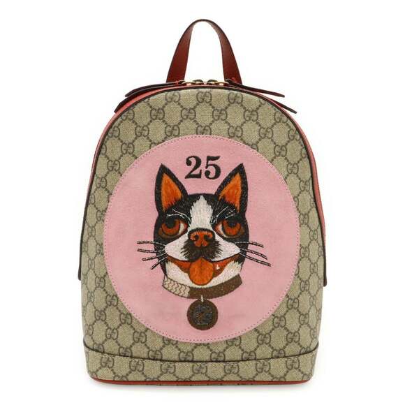 Gucci Handbags - GUCCI Cream Leather Backpack